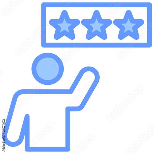 Instructor Feedback Blue Icon