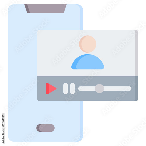 Video Lectures Flat Icon