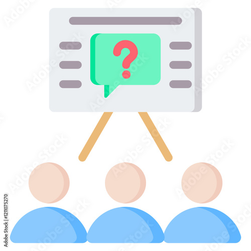 Discussion Forums Flat Icon