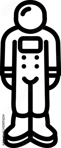 Astronaut Line Icon