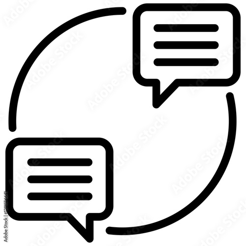 Discussion Threads Outline Icon