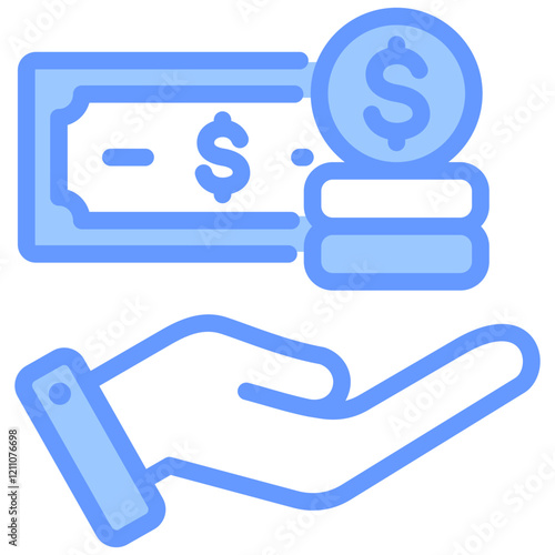 Income Blue Icon