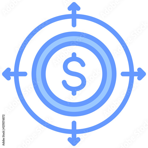 Expansion Blue Icon