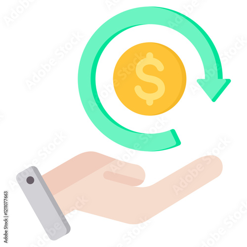 Rol Flat Icon