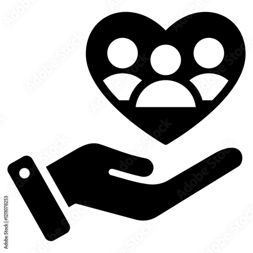 Customer Retention Glyph Icon