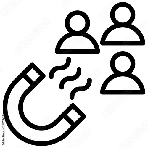 Customer Acquisition Outline Icon
