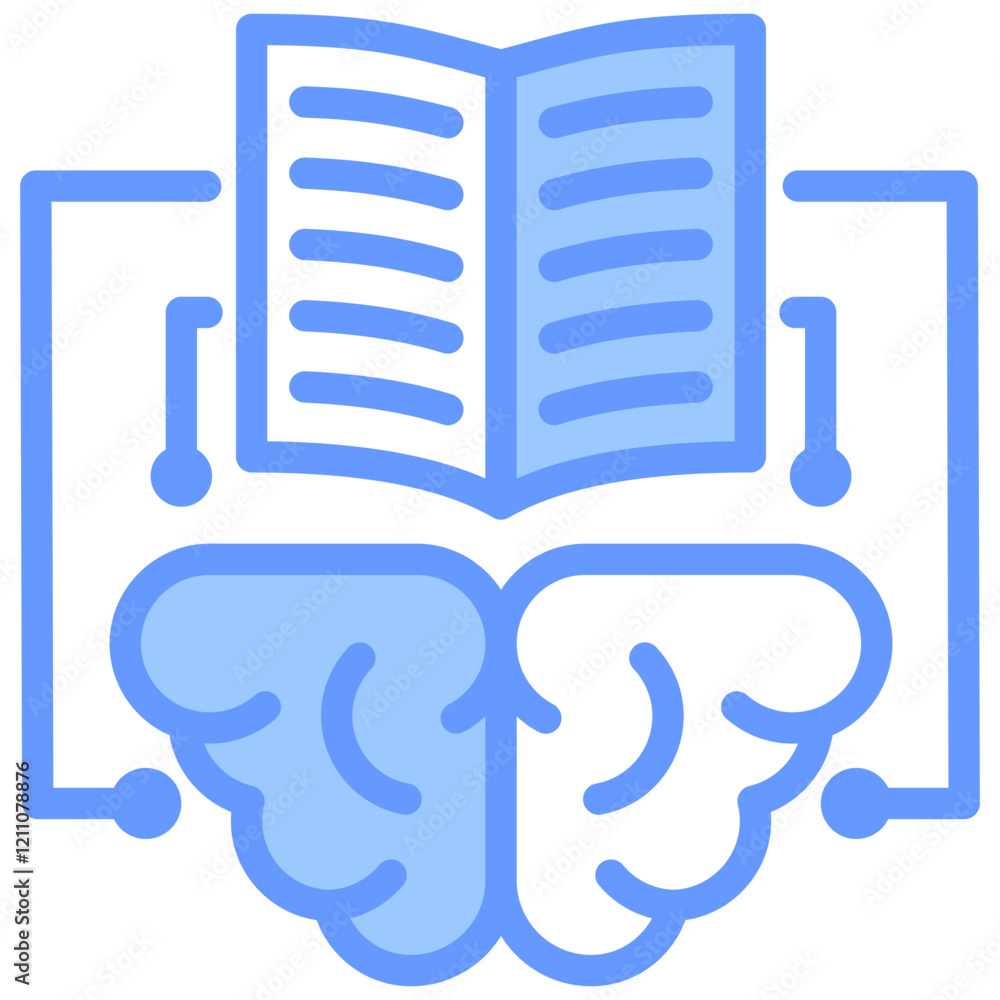 Supervised Learning Blue Icon Supervised Learning Blue Icon