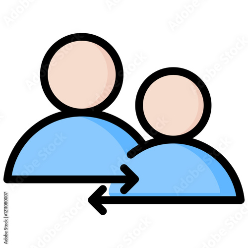 Mentoring Support Outline Color Icon