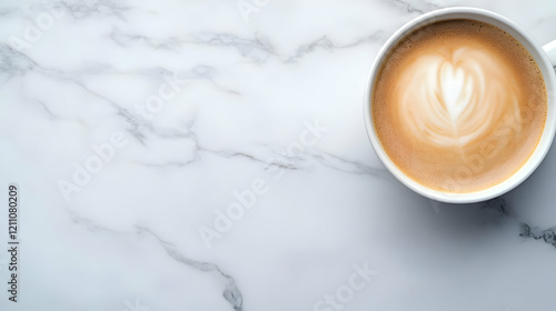 Coffee Cup with Latte Art S...