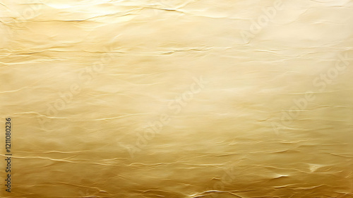 Golden Wrinkled Paper Textu...