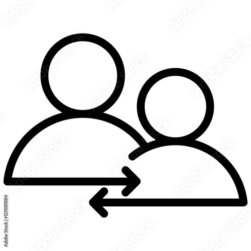 Mentoring Support Outline Icon