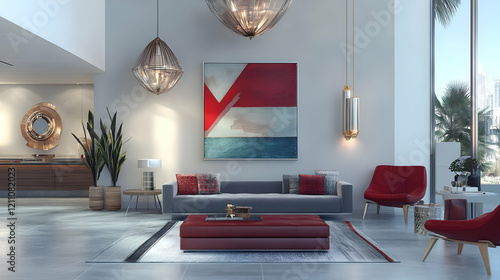 Modern Living Room Interior...