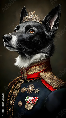 Regal Canine Portrait: A Ma...