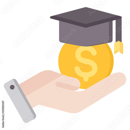 Tuition Fees Flat Icon