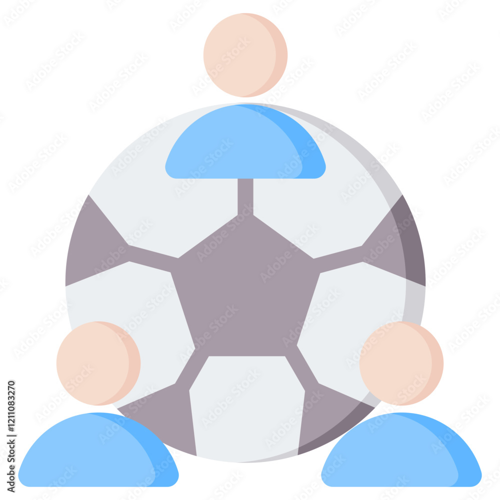 Obraz premium Sports Teams Flat Icon