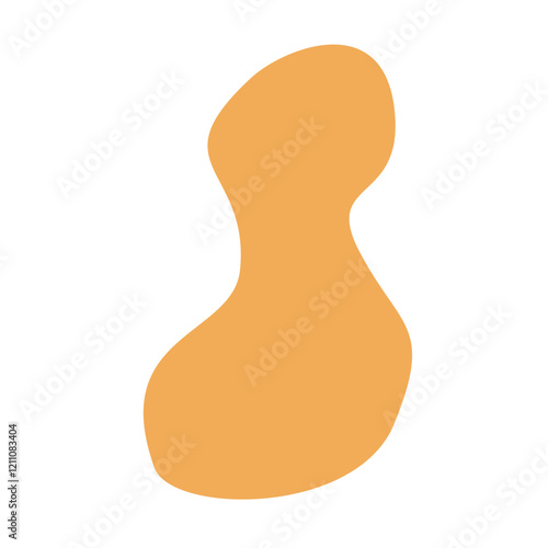 Hand drawn bizarre abstract geometric unusual shapes