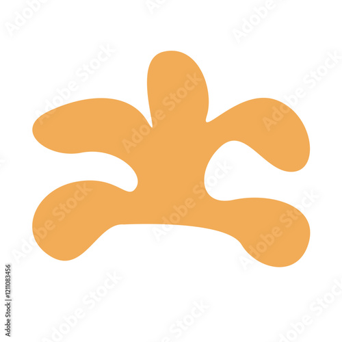 Hand drawn bizarre abstract geometric unusual shapes