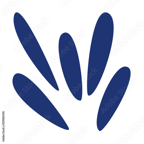 Hand drawn bizarre abstract geometric unusual shapes