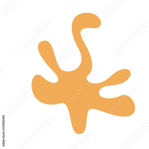 Hand drawn bizarre abstract geometric unusual shapes