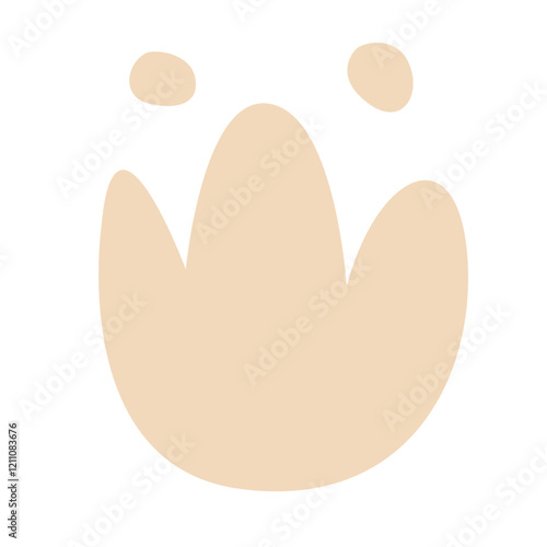 Hand drawn bizarre abstract geometric unusual shapes