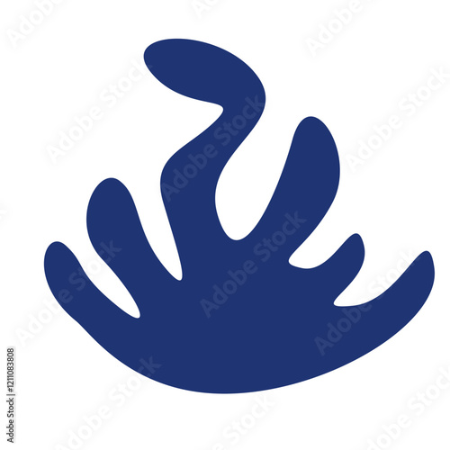 Hand drawn bizarre abstract geometric unusual shapes