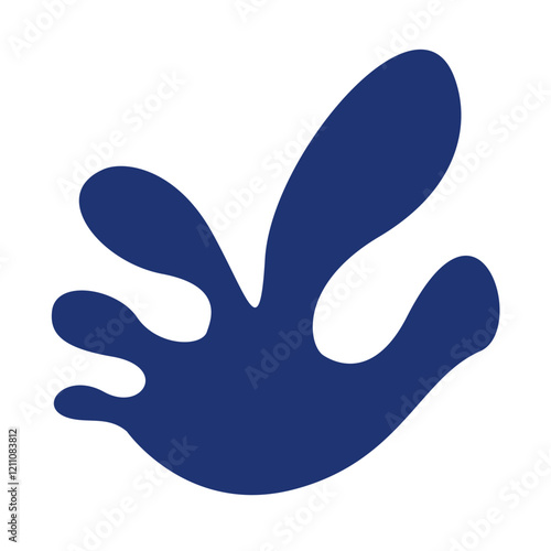 Hand drawn bizarre abstract geometric unusual shapes