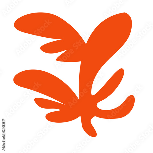 Hand drawn bizarre abstract geometric unusual shapes