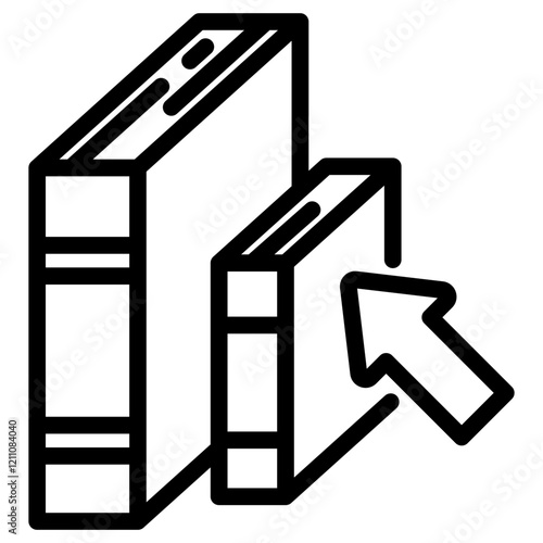 Library Resorce Outline Icon