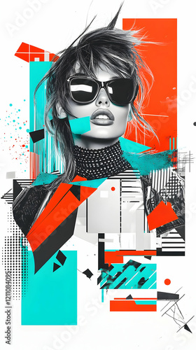 Stylish Woman with Sunglass...