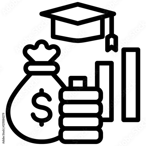 Student Loans Outline Icon
