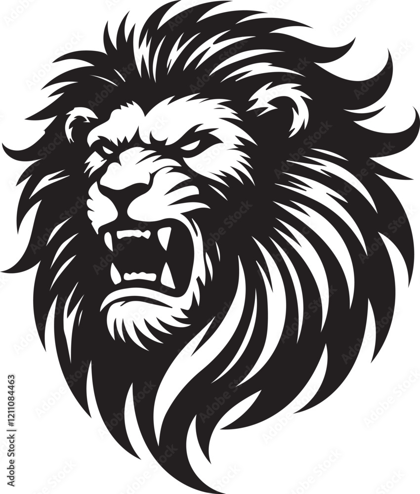 Fototapeta premium lion head mascot