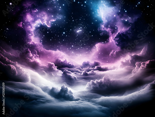 Dreamy Purple Nebula Clouds...
