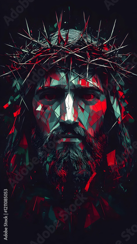 Geometric Portrait of a Man...