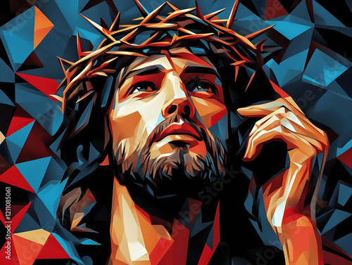 Geometric Portrait of a Man...