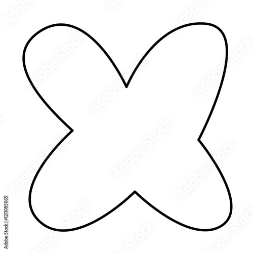 Hand drawn bizarre abstract geometric unusual shapes