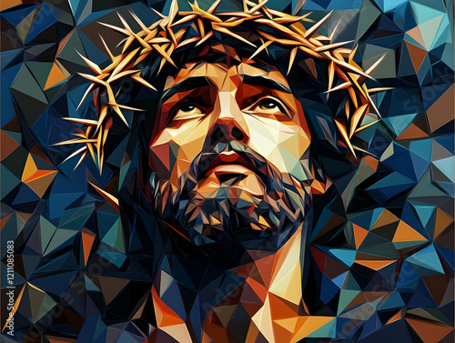 Geometric Portrait Illustra...