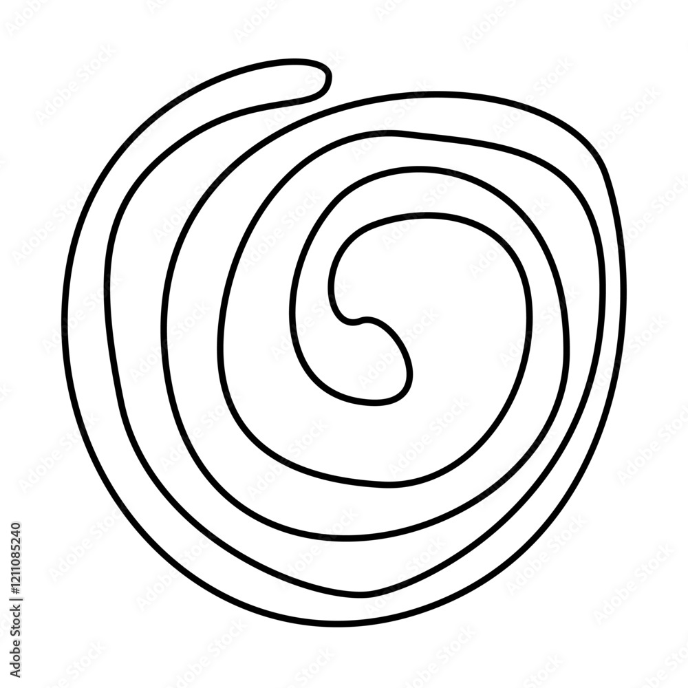 Hand drawn bizarre abstract geometric unusual shapes