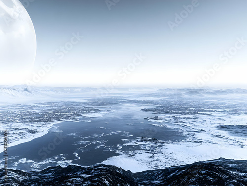 Frozen Alien World Shows Sn...
