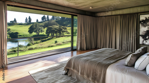 Modern Bedroom Overlooking ...