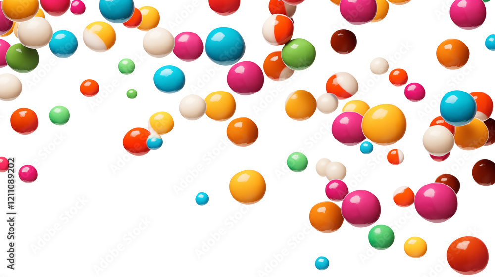 Colorful candies isolated on transparent white background, clipping path, Png file Colorful candies isolated on transparent white background, clipping path, Png file