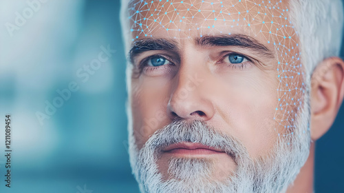 Close-up of Man with Futuri...