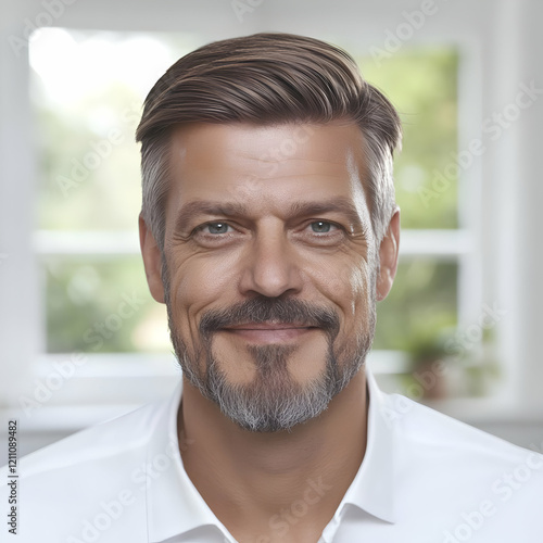 Portrait of a Smiling Man w...