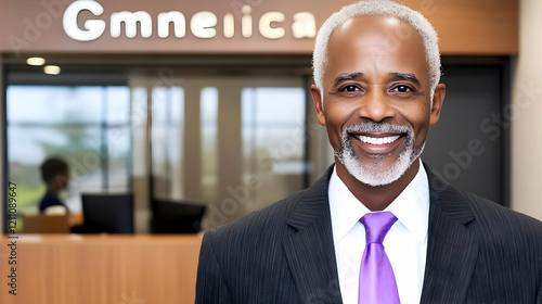 Confident Businessman Smile...
