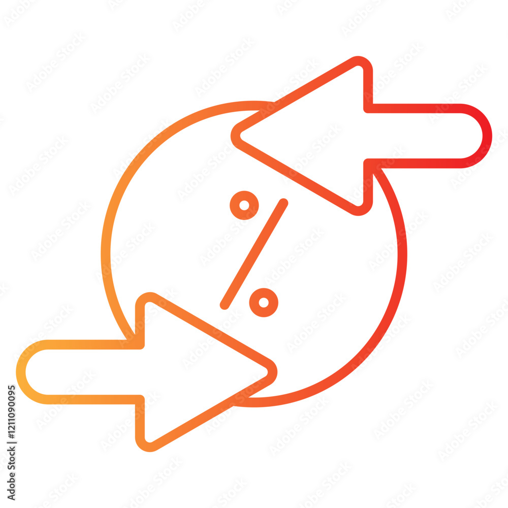 refinance vector single icon with a line gradient style refinance vector single icon with a line gradient style