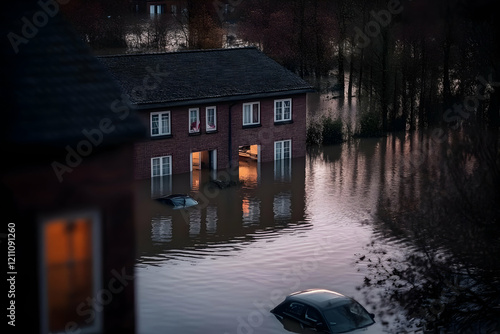 Flooded Houses and Submerge...