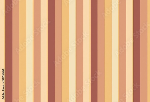 クリーンなラインの布地デザイン：平行線とソフトな秋色パレットを持つシームレスなミニマリストパターン。モダンなテキスタイルプロジェクト向けの汎用性の高いデジタルアート。

