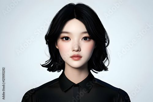 3D Render of a Woman with S...