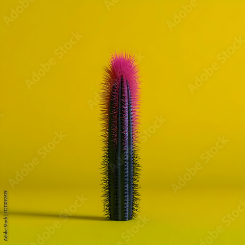 3D Render of a Cactus with ...