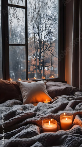 Cozy Bedroom Creates Warm A...