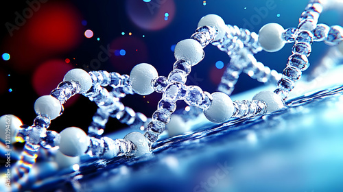 3D Rendered DNA Molecule St...